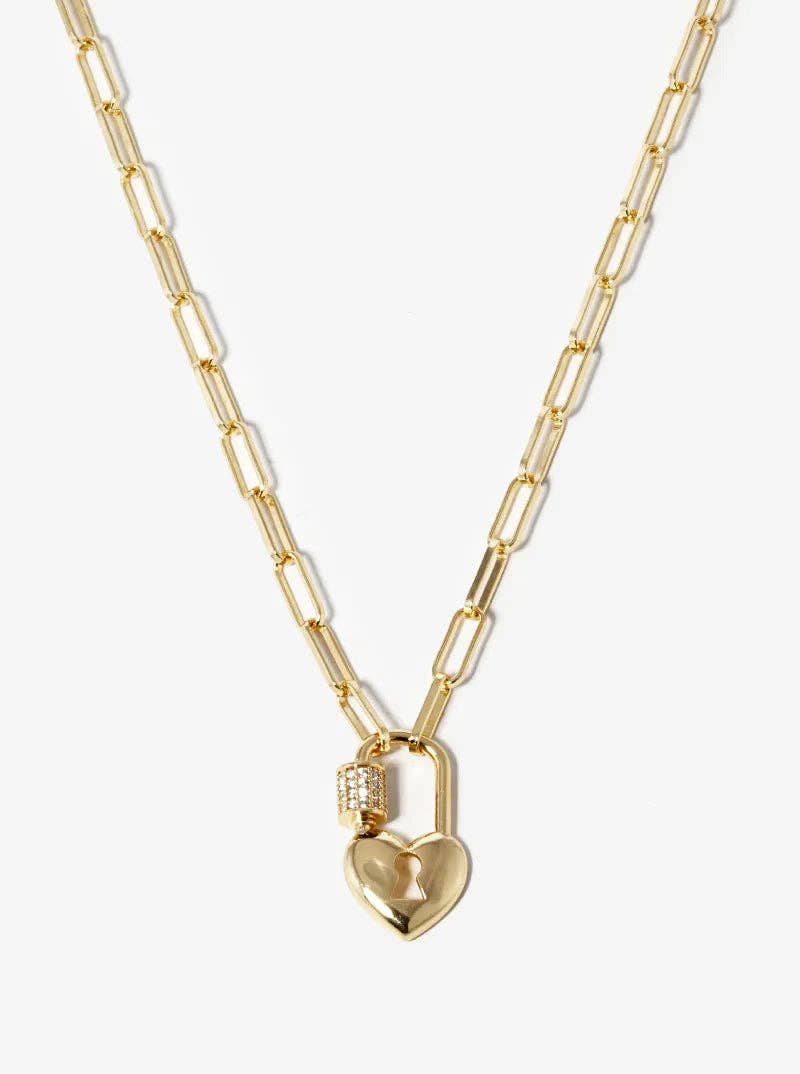 Love Lock Pendant Necklace