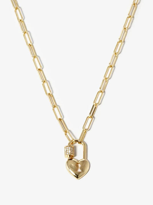 Love Lock Pendant Necklace