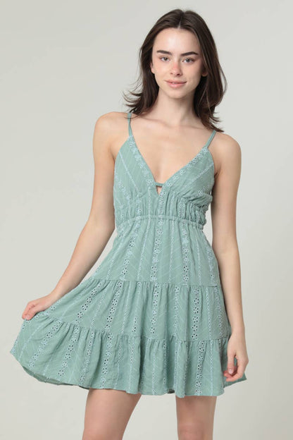 OPEN TIE BACK DRESS