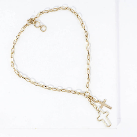 Cross Toggle Necklace